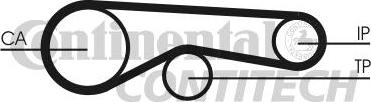 CONTINENTAL CTAM BR CT1118 - Cinghia dentata www.autoricambit.com