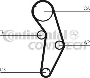 CONTINENTAL CTAM BR CT821 - Cinghia dentata www.autoricambit.com