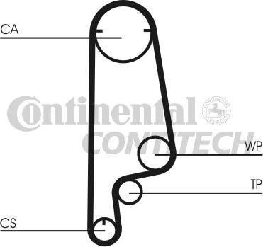 CONTINENTAL CTAM BR CT799 - Cinghia dentata www.autoricambit.com