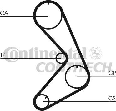 CONTINENTAL CTAM BR CT749 - Cinghia dentata www.autoricambit.com