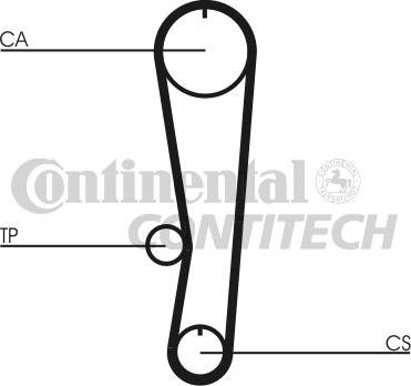 CONTINENTAL CTAM BR CT757 - Cinghia dentata www.autoricambit.com