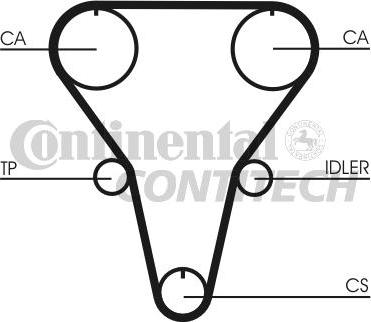 CONTINENTAL CTAM BR CT769 - Cinghia dentata www.autoricambit.com