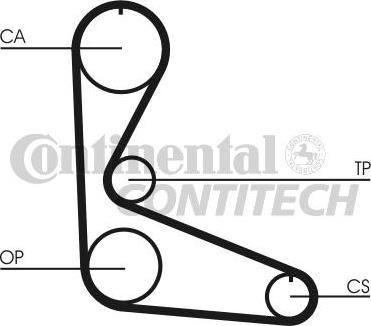 CONTINENTAL CTAM BR CT702 - Cinghia dentata www.autoricambit.com