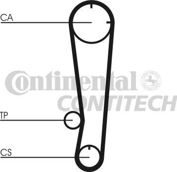 CONTINENTAL CTAM BR CT738 - Cinghia dentata www.autoricambit.com