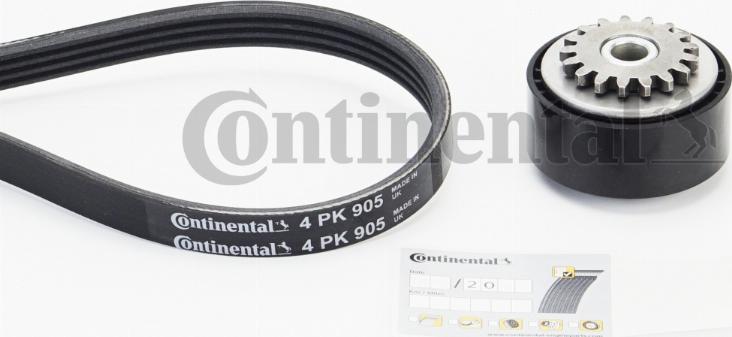 Contitech 4PK905K1 - Kit Cinghie Poly-V www.autoricambit.com