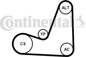 Contitech 5PK1200K1 - Kit Cinghie Poly-V www.autoricambit.com