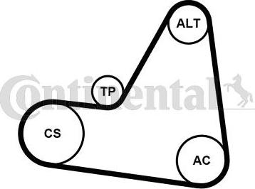 CONTITECH 6PK1680K1 - Kit Cinghie Poly-V www.autoricambit.com