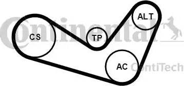 Continental 6PK1050K1 - Kit Cinghie Poly-V www.autoricambit.com