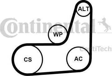 Continental 6PK1029 ELAST T2 - Kit Cinghie Poly-V www.autoricambit.com