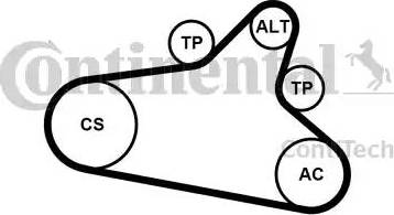 Continental 6PK1020 EXTRA K1 - Kit Cinghie Poly-V www.autoricambit.com