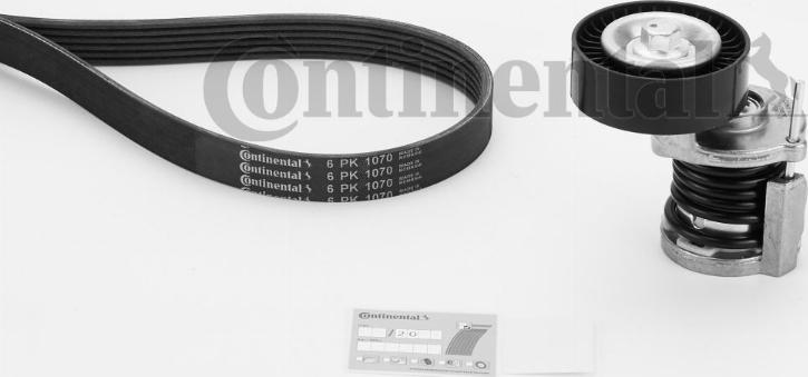 Contitech 6 PK 1070 K1 - Kit Cinghie Poly-V www.autoricambit.com