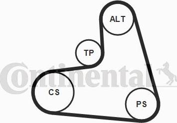 Contitech 6PK1120K3 - Kit Cinghie Poly-V www.autoricambit.com