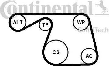 Continental 6PK1310K1 - Kit Cinghie Poly-V www.autoricambit.com