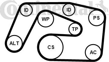 CONTITECH 6PK2271K1 - Kit Cinghie Poly-V www.autoricambit.com