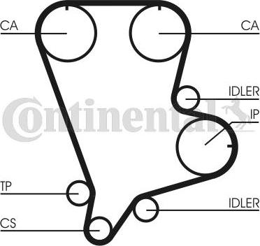 Contitech CT993 - Cinghia dentata www.autoricambit.com