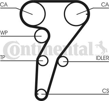 CONTITECH CT947K1 - Kit cinghie dentate www.autoricambit.com