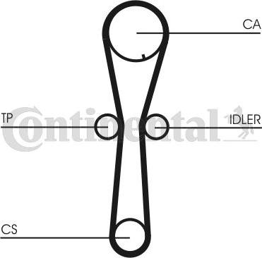 Contitech CT954 - Cinghia dentata www.autoricambit.com