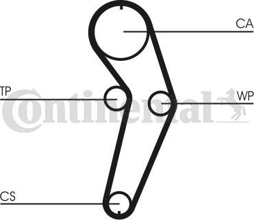 CONTITECH CT 988 WP3 - Pompa acqua + Kit cinghie dentate www.autoricambit.com