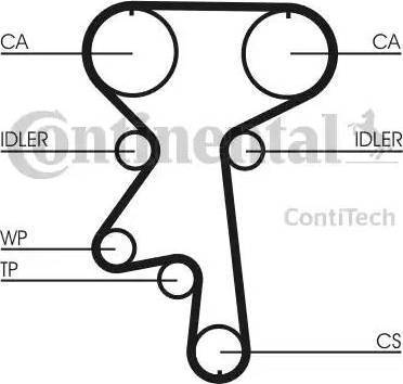 Continental CT924 - Cinghia dentata www.autoricambit.com