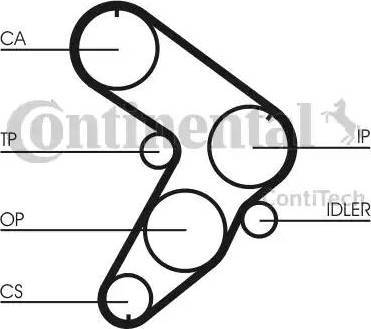 Continental CT599K1 - Kit cinghie dentate www.autoricambit.com