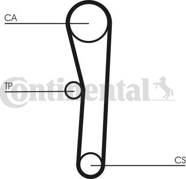 CONTITECH CT 536 - Cinghia dentata www.autoricambit.com