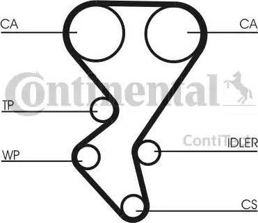 Continental CT1092 - Cinghia dentata www.autoricambit.com