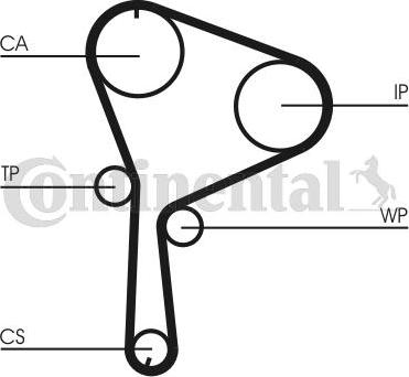 CONTITECH CT 1064 WP2 - Pompa acqua + Kit cinghie dentate www.autoricambit.com