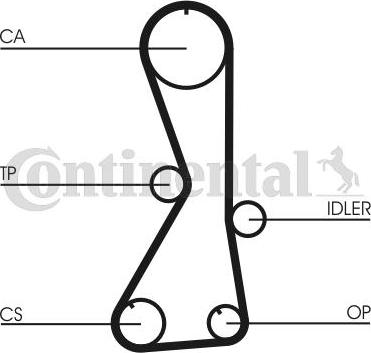 CONTITECH CT 1016 - Cinghia dentata www.autoricambit.com