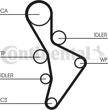 CONTITECH CT 1088 - Cinghia dentata www.autoricambit.com