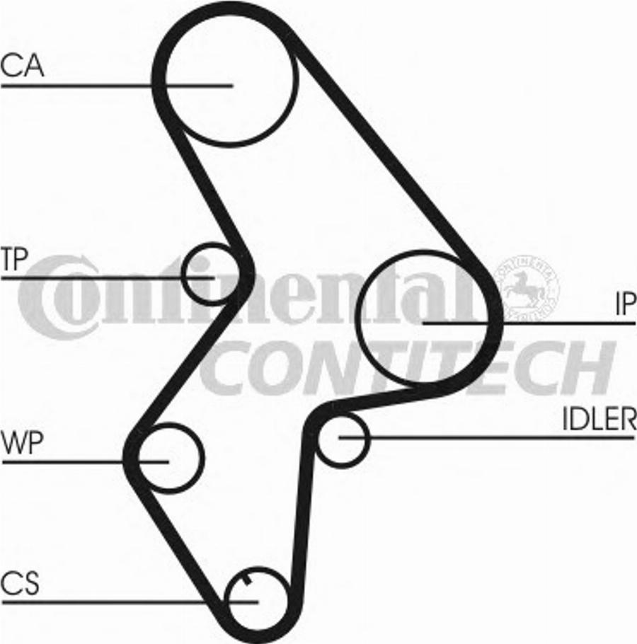 Contitech CT1031K1 - Kit cinghie dentate www.autoricambit.com