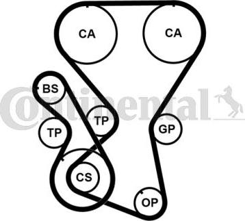 Continental CT1027K2PRO - Kit cinghie dentate www.autoricambit.com