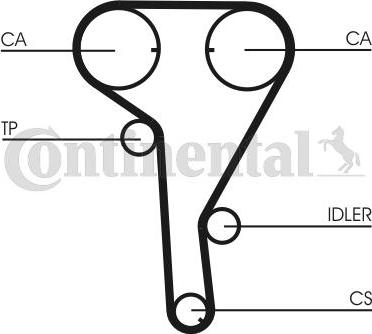 CONTITECH CT 1077 - Cinghia dentata www.autoricambit.com