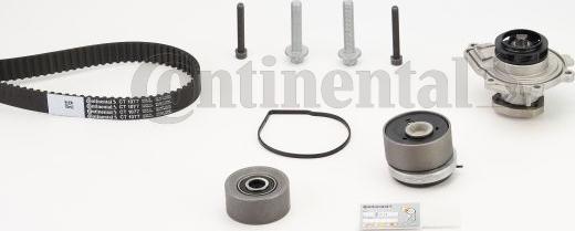 CONTITECH CT 1077 WP2 - Pompa acqua + Kit cinghie dentate www.autoricambit.com