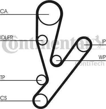 Continental CT1057 - Cinghia dentata www.autoricambit.com