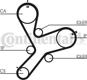 CONTITECH CT 1152 - Cinghia dentata www.autoricambit.com