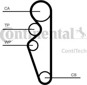 Continental CT1164 - Cinghia dentata www.autoricambit.com