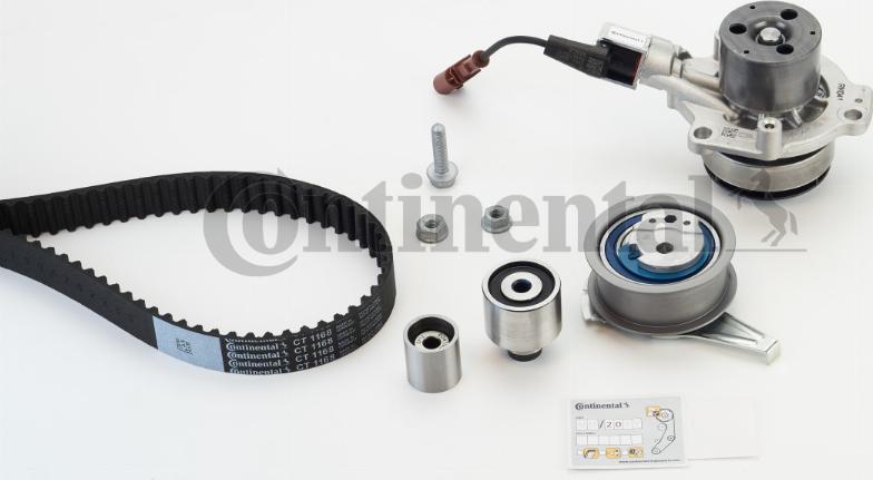 Contitech CT1168WP4 - Pompa acqua + Kit cinghie dentate www.autoricambit.com