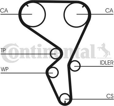 CONTITECH CT 1101 K1 - Kit cinghie dentate www.autoricambit.com