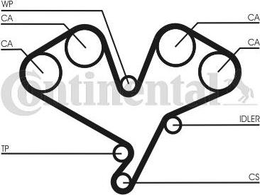 Contitech CT 1113 - Cinghia dentata www.autoricambit.com