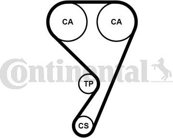 Continental CT1189 - Cinghia dentata www.autoricambit.com