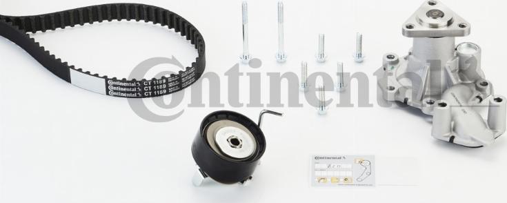 Contitech CT 1189 WP1 - Pompa acqua + Kit cinghie dentate www.autoricambit.com