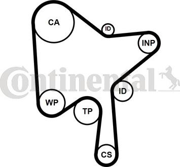 Continental CT1189WP1 - Pompa acqua + Kit cinghie dentate www.autoricambit.com