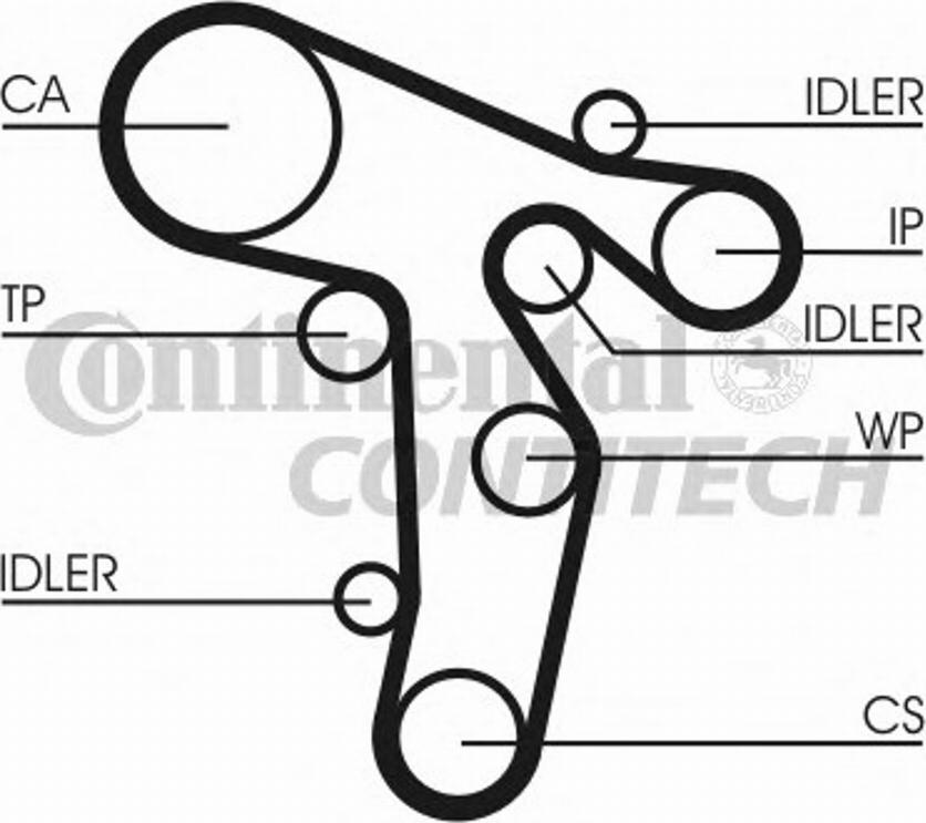 Contitech CT1139WP4 - Pompa acqua + Kit cinghie dentate www.autoricambit.com