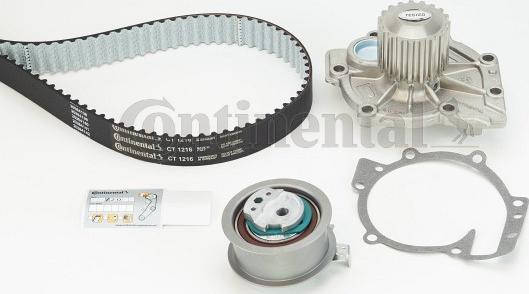 Contitech CT 1216 WP1 - Pompa acqua + Kit cinghie dentate www.autoricambit.com