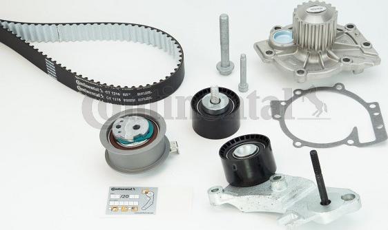 Contitech CT1216WP2 - Pompa acqua + Kit cinghie dentate www.autoricambit.com