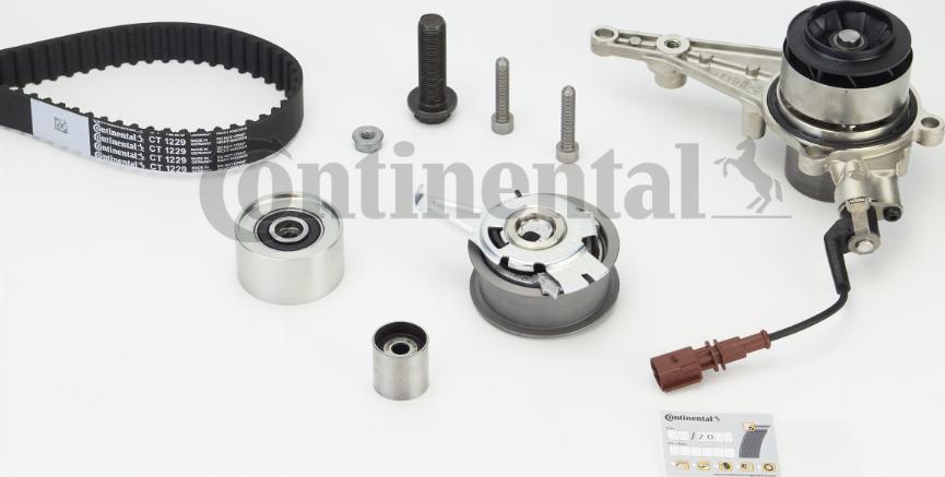 Contitech CT1229WP1 - Pompa acqua + Kit cinghie dentate www.autoricambit.com