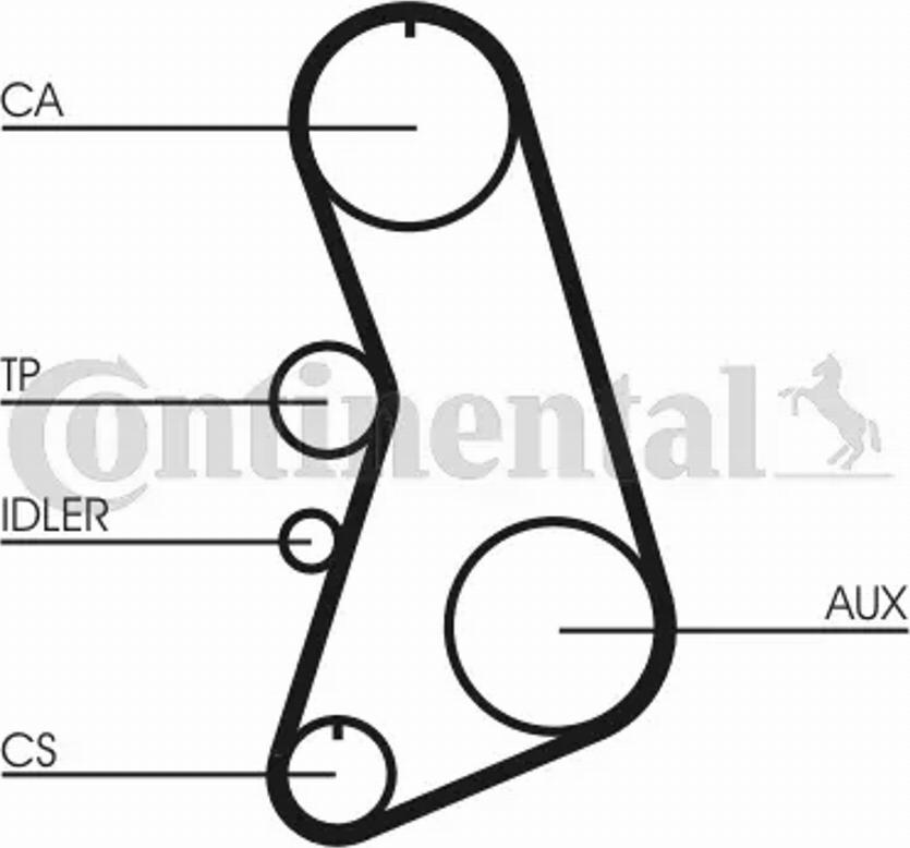 Contitech CT849 - Cinghia dentata www.autoricambit.com