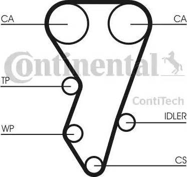 Continental CT864 - Cinghia dentata www.autoricambit.com