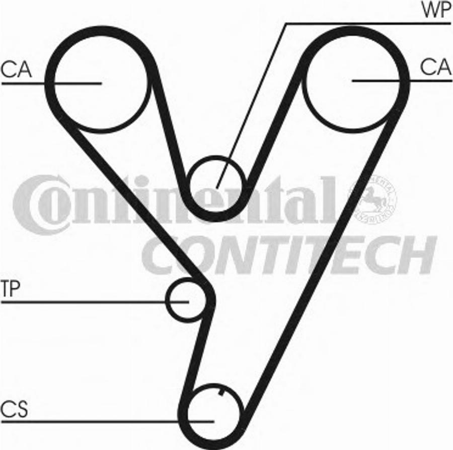 Contitech CT814 - Cinghia dentata www.autoricambit.com