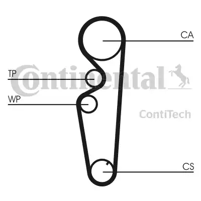 Continental CT878 - Cinghia dentata www.autoricambit.com